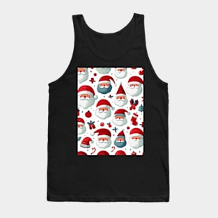 Santa Claus Pattern Tank Top